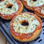Air Fryer Bagel Pizzas