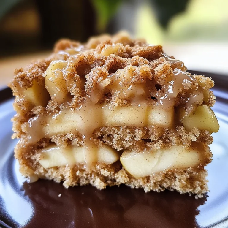 Apple Crumb Cake with Cinnamon Apple Drizzle