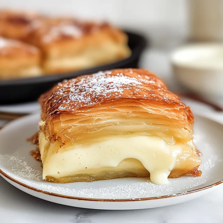 Apple Mille Feuille with Vanilla Custard (gluten-free)