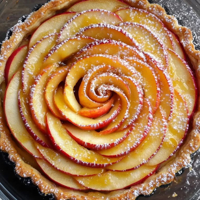 Cinnamon Roll Apple Rose Tart