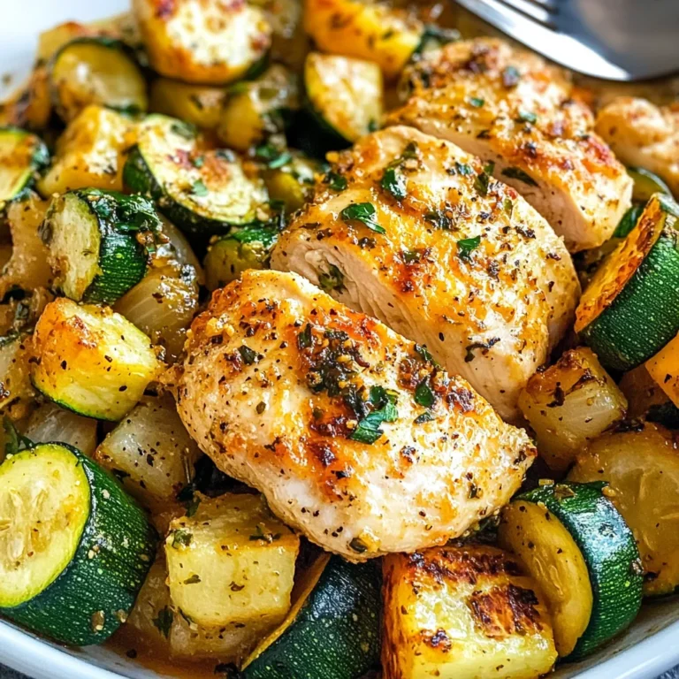 Easy Baked Chicken and Zucchini Recipe