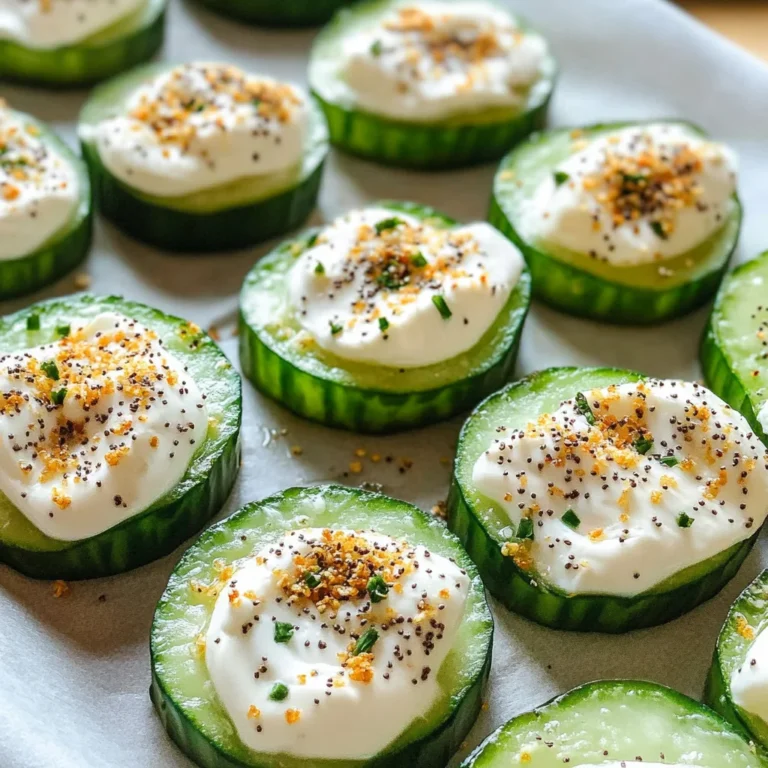 Everything Bagel Cucumber Bites