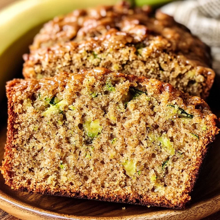 Healthy Zucchini Banana Bread