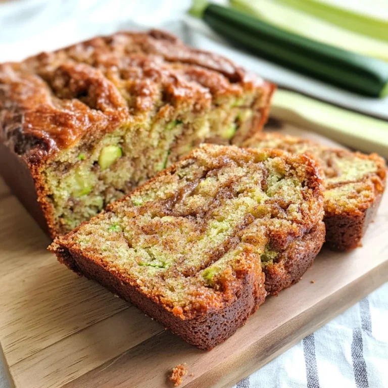 Moist and Delicious Cinnamon Swirl Zucchini Bread
