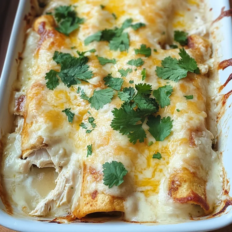 Skinny White Chicken Enchiladas
