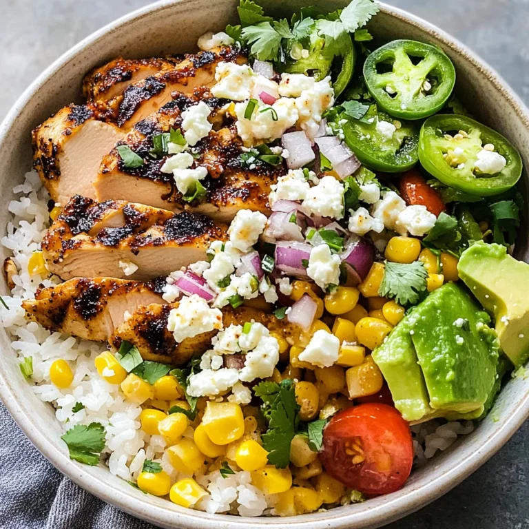 Street Corn Chicken Rice Bowl