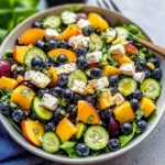 Blueberry Peach Feta Salad