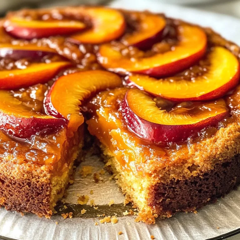 Bourbon Peach Upside-Down Cake