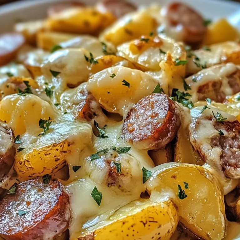 Cheesy Ranch Potatoes and Smoked Sausage
