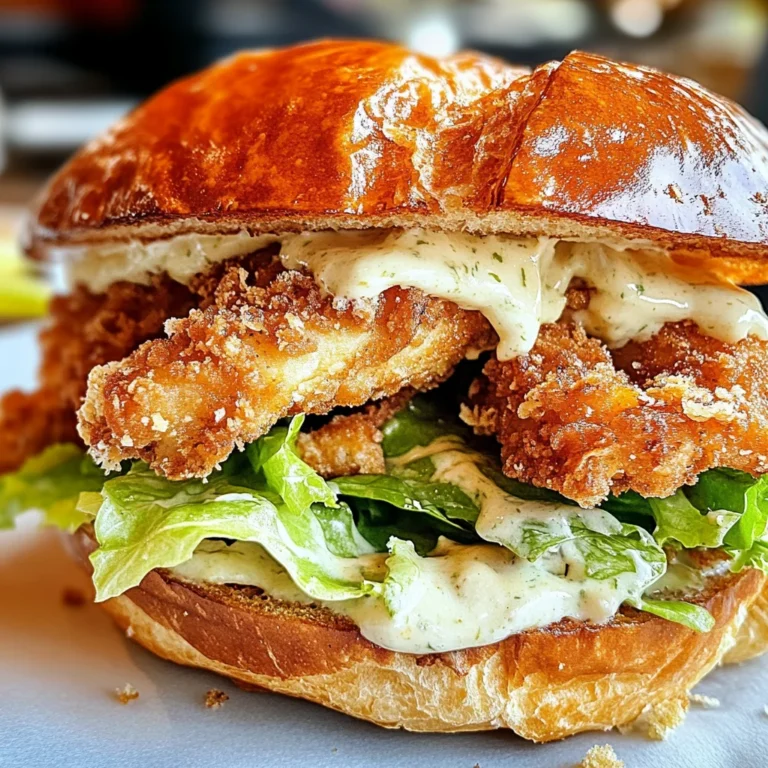 Crispy Chicken Caesar Sandwich