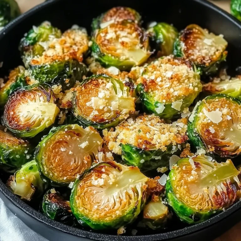 Crispy Parmesan-Crusted Roasted Brussels Sprouts