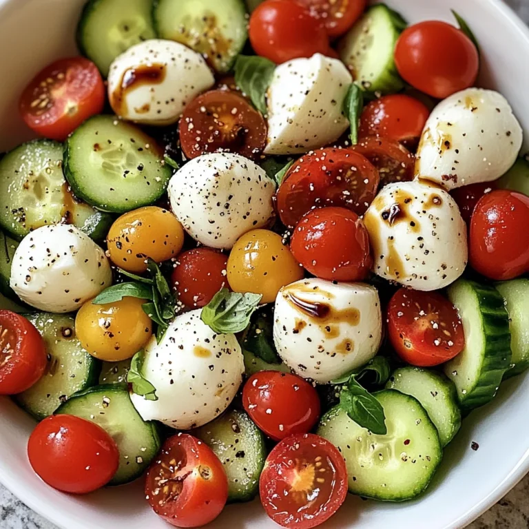 Cucumber Mozzarella Salad
