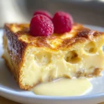 Custard Bread Pudding with Vanilla Sauce