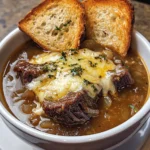 French Onion Beef Short Rib Soup