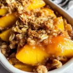 Healthy Peach Crumble