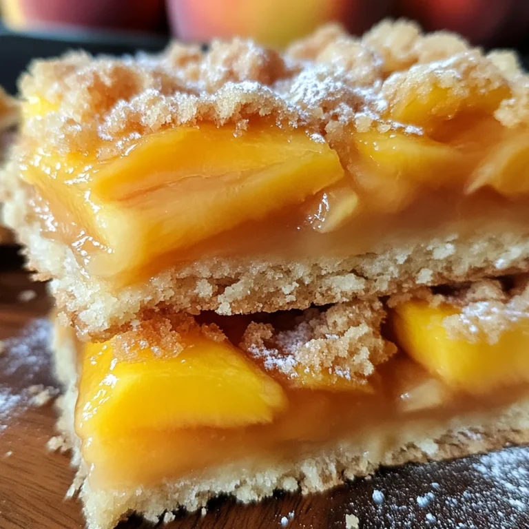 Heavenly Summer Peach Bars