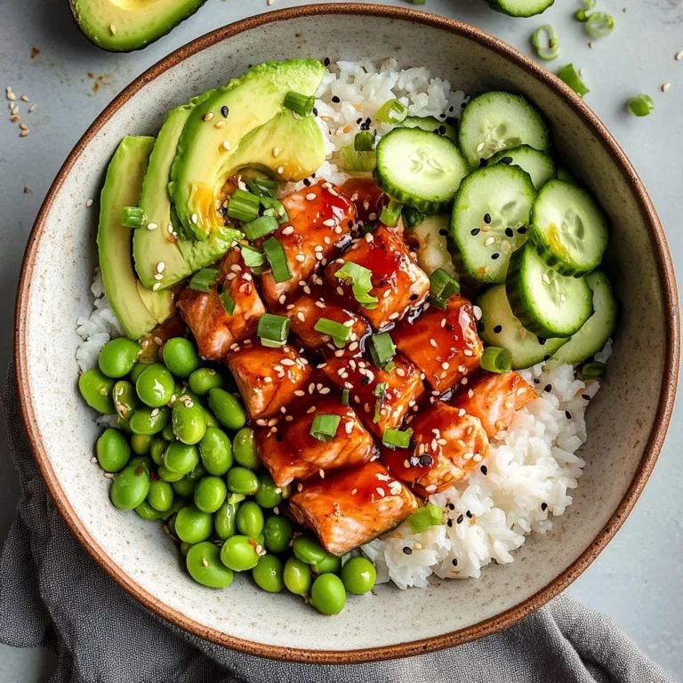 Honey Sriracha Salmon Bowls