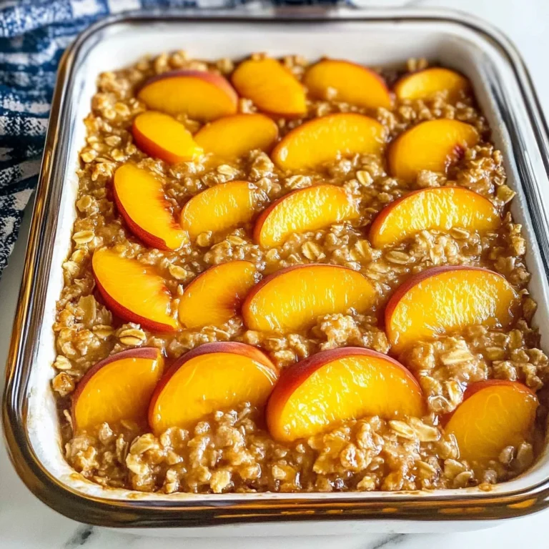 Peach Baked Oatmeal
