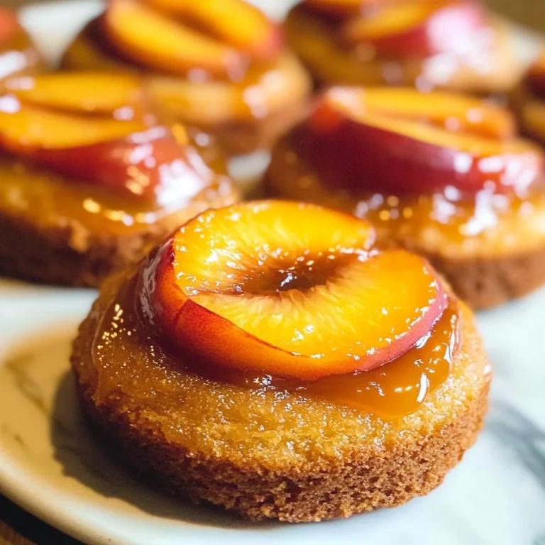 Peach Upside Down Mini Cakes