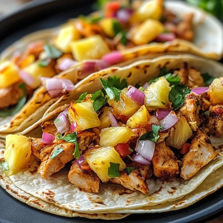 Pineapple Chicken Tacos