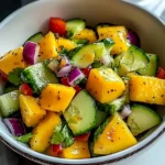 Refreshing Mango Cucumber Salad