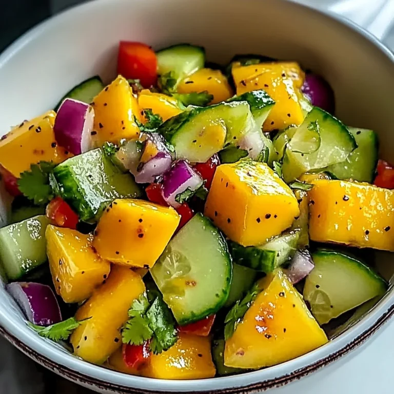 Refreshing Mango Cucumber Salad