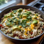 Salsa Verde Chicken & Rice Skillet