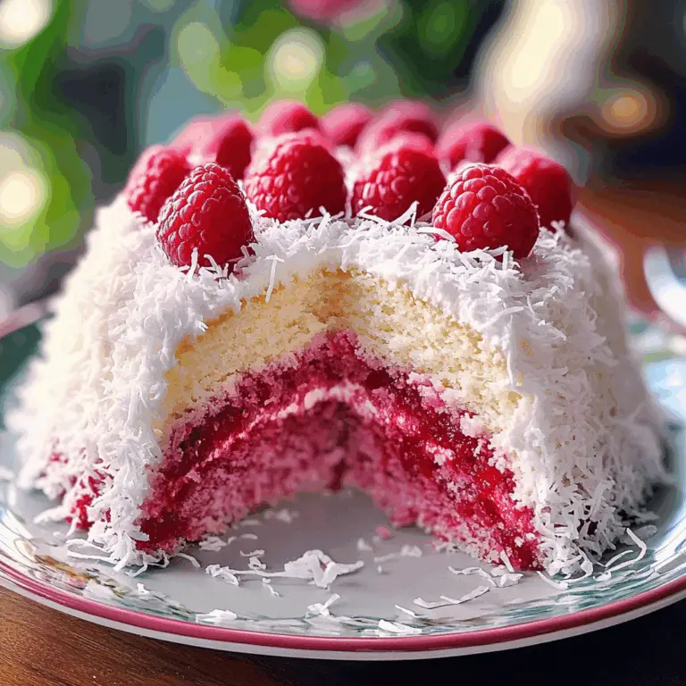 Snowball Cake Recipe – 7 Irresistible Reasons to Try This Raspberry Coconut Dessert