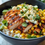 Street Corn Chicken Rice Bowl