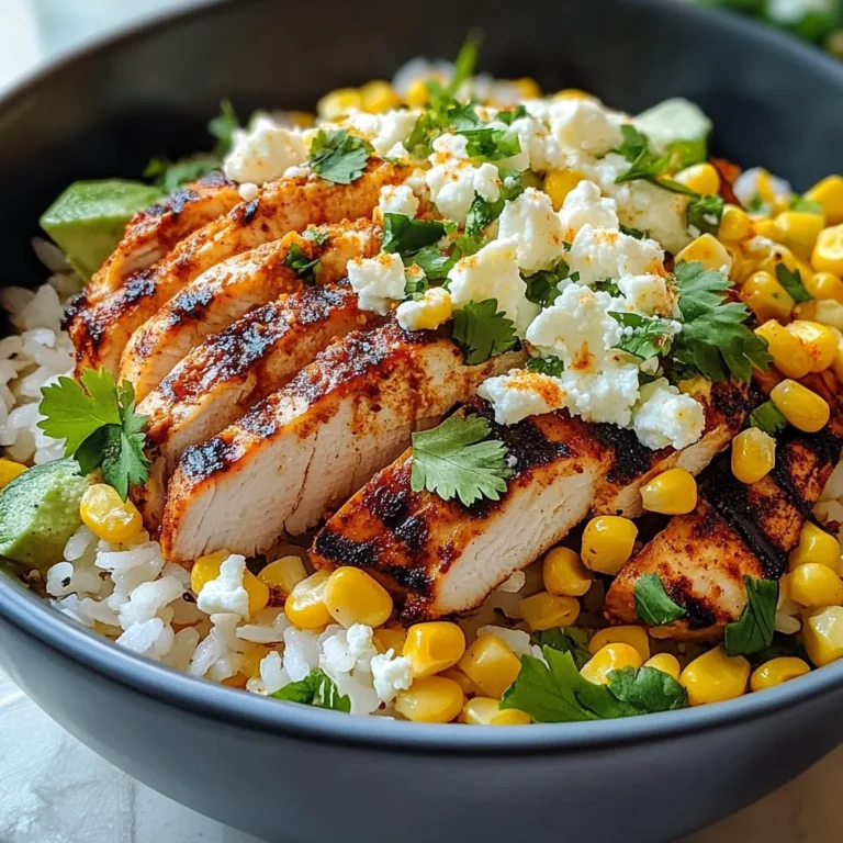 Street Corn Chicken Rice Bowl