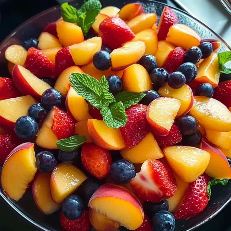 Summer Peach Fruit Salad
