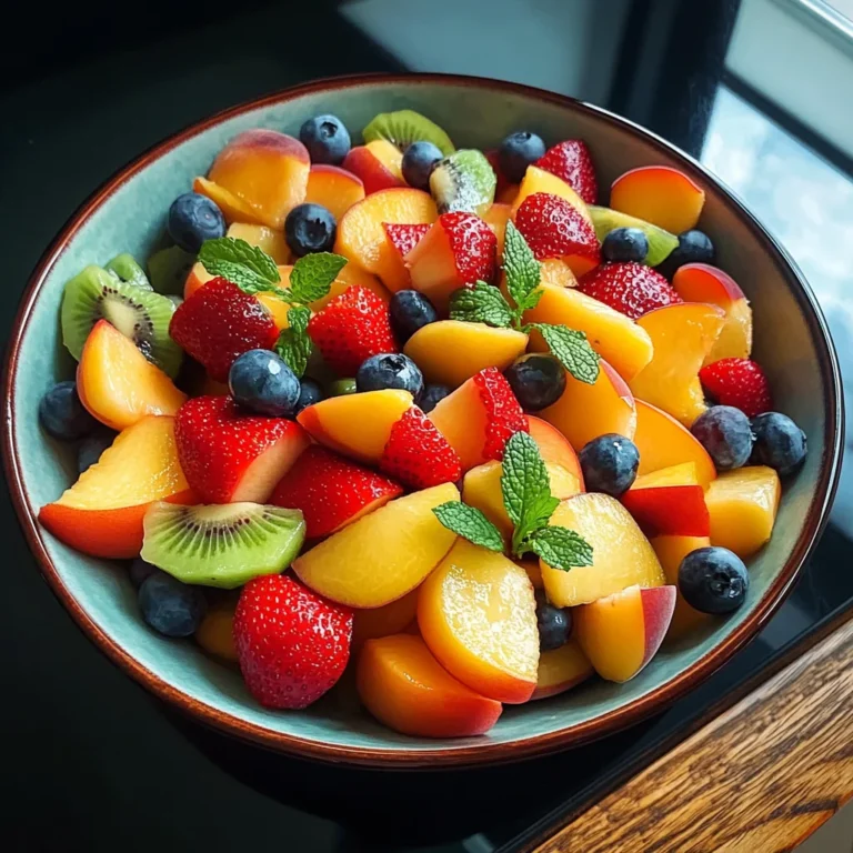Summer Peach Fruit Salad