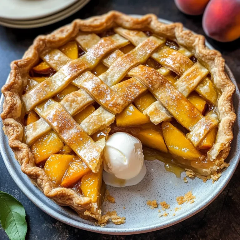 The Best Peach Pie