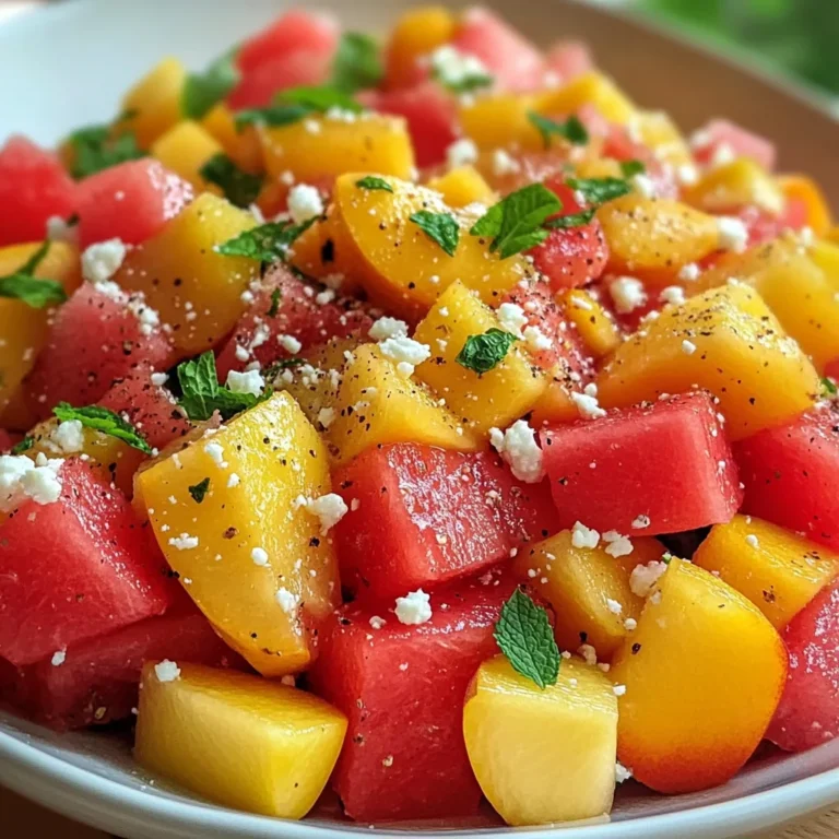 The Peach Watermelon Salad That Tastes Like Summer