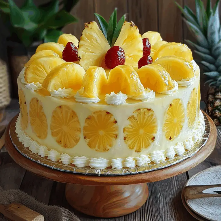 Juicy Pineapple Heaven Cake