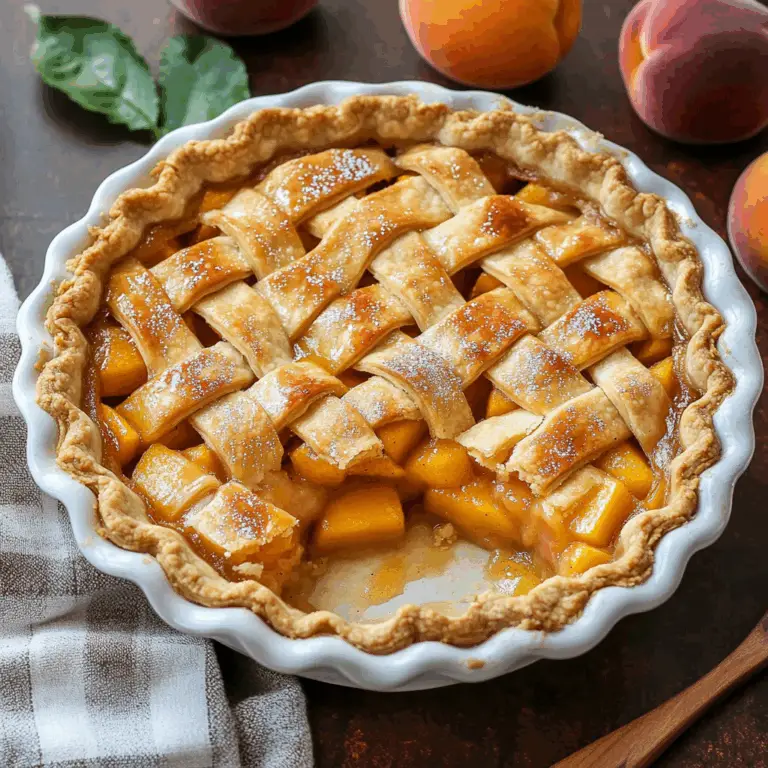 The Best Peach Pie