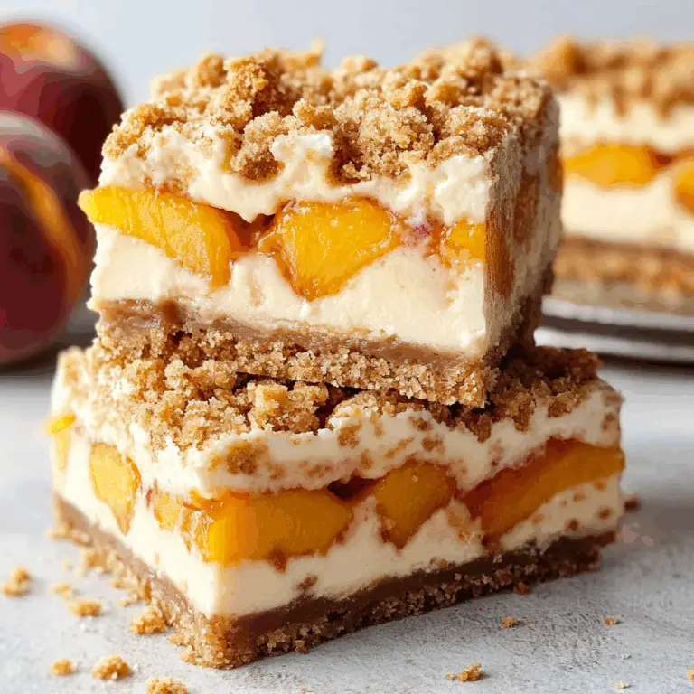 Peaches and Cream Desserts: Irresistible Peach Cobbler Cheesecake Bars for Every Occasion