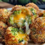 Air Fryer Broccoli Cheddar Poppers