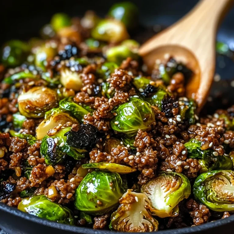 Beef and Brussels Sprouts Stir-Fry