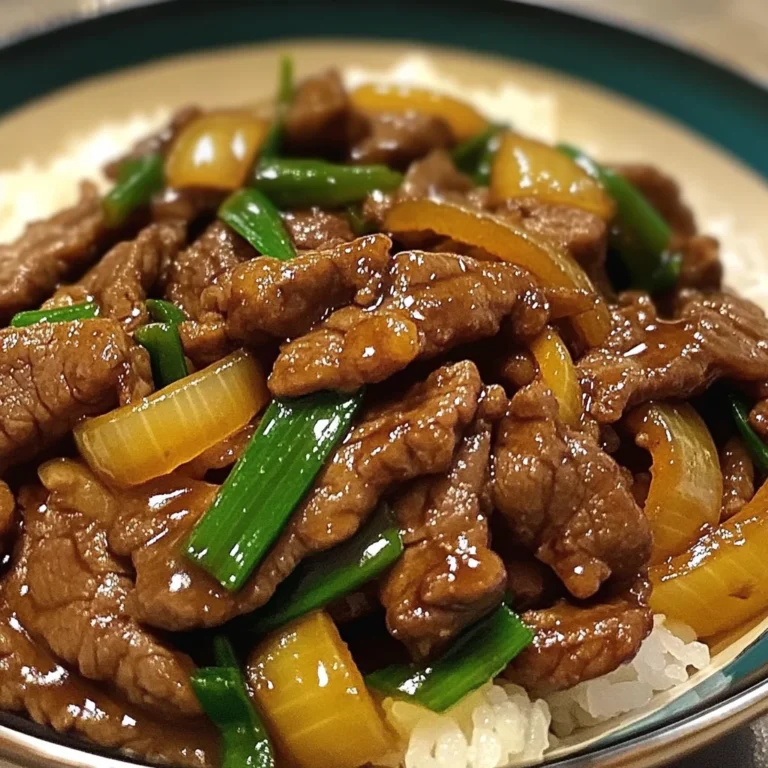 Chinese-Style Stir-Fried Beef with Sweet Onions