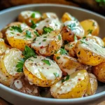 Creamy Garlic Baby Potatoes