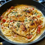 Creamy White Wine Parmesan Chicken Pasta