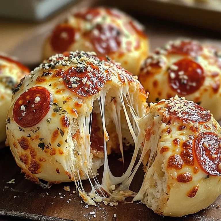 Easy Pepperoni Pizza Bombs