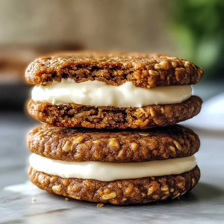 Gingerbread Oatmeal Cream Pies