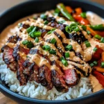 Korean BBQ Steak Rice Bowls with Spicy Cream Sauce: An Incredible Ultimate Recipe
