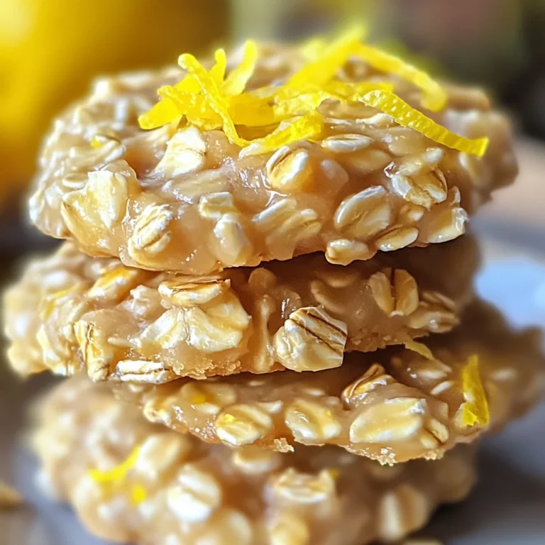 Lemon Oatmeal No-Bake Cookies