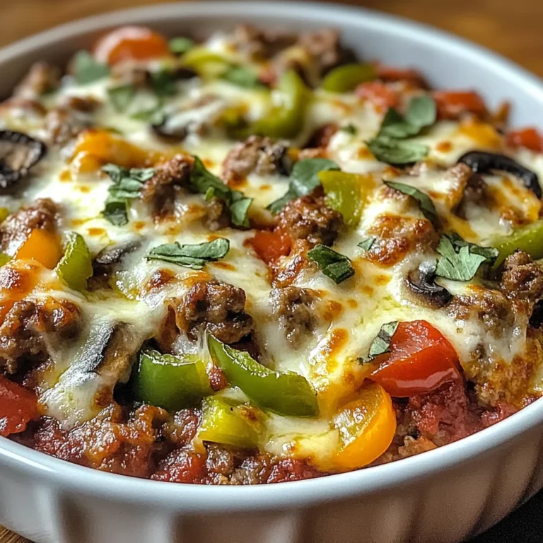 Low Carb Crustless Pizza Bowl