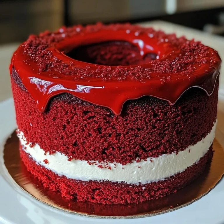 Red Velvet Pound Cake with Cream Cheese Glaze