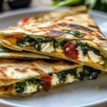 Spinach and Feta Quesadillas