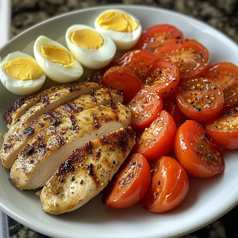 Tomato-Lovers Protein Plate with Chicken & Eggs